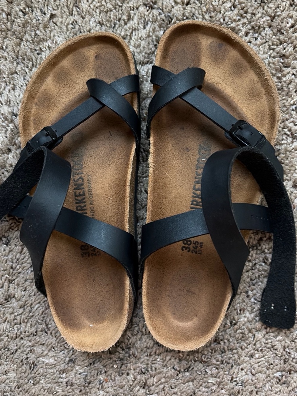 Black Birkenstock sandals